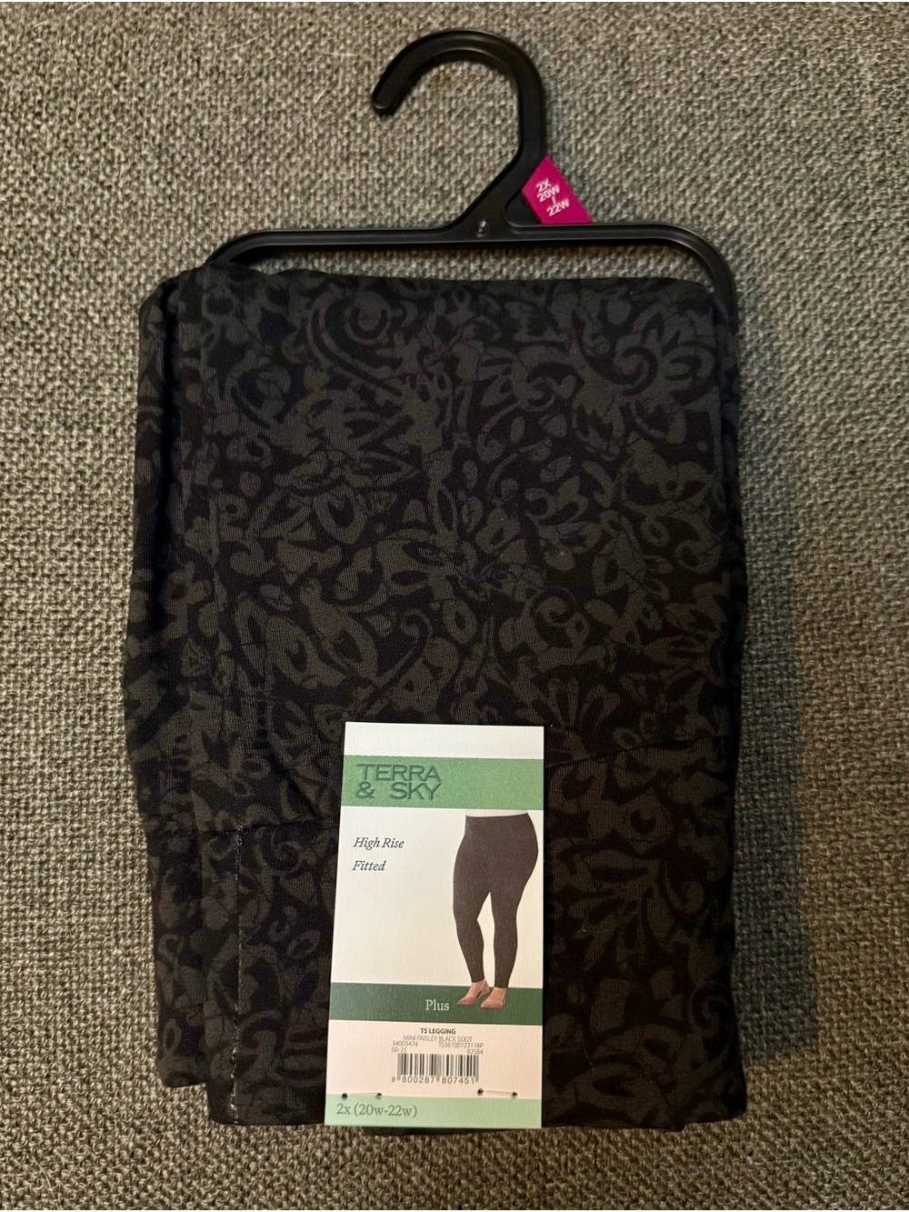 Women’s 2XL Leggings Black/Paisley Terra & Sky NEW with tags!